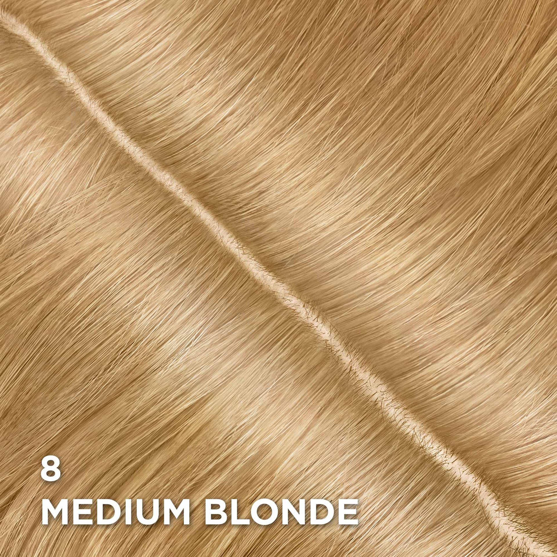 Swatch of the Magic Root Permanent 8 Medium Blonde